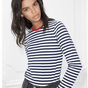 & Other Stories Striped Long Sleeve T-shirt